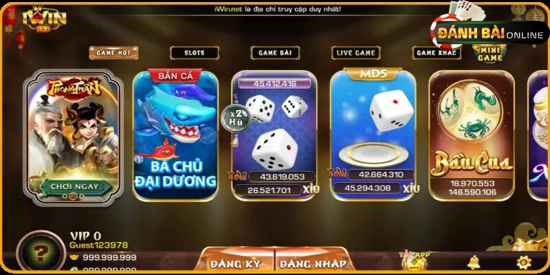 Cổng game bài bạc tỷ Iwin