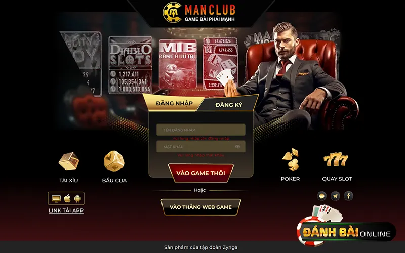 Trải nghiệm chơi đánh bài online trên MANCLUB